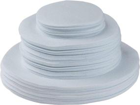 img 4 attached to 📦 96 Pack Felt Plate China Storage Dividers Protectors - Extra Large, Thick, Premium Soft & White