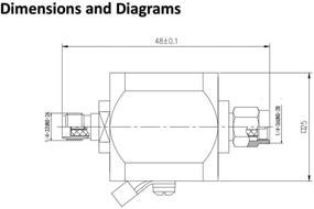 img 1 attached to ⚡️ SMA Lightning Arrestor: Coaxial Cellular & GPS Surge Protector - SMA Male to SMA Female 0-3GHz 50 Ohms