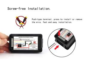 img 1 attached to 🔋 Yeeco Battery Monitor Meter, Multifunction DC Battery Monitor, LCD Display Digital Voltmeter Ammeter for 0-200V 0-100A DC Current Voltage Amperage Power Energy Panel Meter