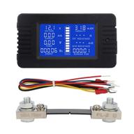 🔋 yeeco battery monitor meter, multifunction dc battery monitor, lcd display digital voltmeter ammeter for 0-200v 0-100a dc current voltage amperage power energy panel meter логотип