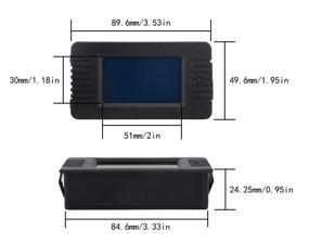 img 3 attached to 🔋 Yeeco Battery Monitor Meter, Multifunction DC Battery Monitor, LCD Display Digital Voltmeter Ammeter for 0-200V 0-100A DC Current Voltage Amperage Power Energy Panel Meter