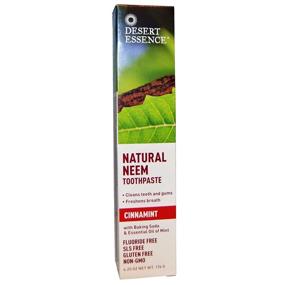 img 1 attached to 🌿 Desert Essence Natural Tea Tree Oil & Neem Toothpaste - Wintergreen and Cinnamint Combo Pack - Baking Soda and Essential Oil Formula - Boosts Oral Health - Freshens Breath - Tea Tree Oil