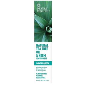 img 2 attached to 🌿 Desert Essence Natural Tea Tree Oil & Neem Toothpaste - Wintergreen and Cinnamint Combo Pack - Baking Soda and Essential Oil Formula - Boosts Oral Health - Freshens Breath - Tea Tree Oil