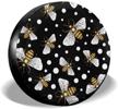 honey bees polka dot spare tire cover waterproof dust-proof uv sun wheel tire cover fit for jeep logo