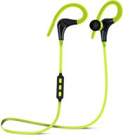 🎧 hypergear marathon sport yellow wireless bluetooth earphones: secure fit, sweatproof for gym, running & walking, hands-free mic for calls + music logo