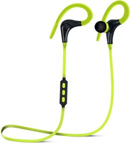 img 4 attached to 🎧 HyperGear Marathon Sport Yellow Wireless Bluetooth Earphones: Secure Fit, Sweatproof for Gym, Running & Walking, Hands-Free Mic for Calls + Music