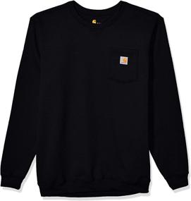 img 4 attached to Carhartt Crewneck Sweatshirt Regular 3X Large Men's Clothing for Active