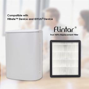 img 3 attached to 🌬️ Flintar Type A H13 True HEPA Replacement Filter A for Filtrete, IDYLIS, and More Air Purifiers - Part # 1150096, Filter Size A