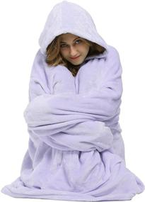 img 1 attached to Cozy Oversized Blanket Hoodie Sweatshirt for Ultimate Comfort - Perfect for Adults, Kids, and Teens!