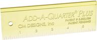 cm designs cmd20006 ruler quarter logo