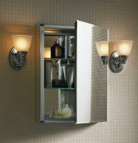 img 2 attached to Kohler Frameless Aluminum Bathroom Medicine Cabinet, 20x26 Inch, Recess or Surface Mount, Silver