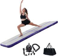 🤸 inflatable air mat tumble track - chengle 10ft/13ft/16ft/20ft gymnastics mat with 4 inches thickness and electric pump for cheerleading, practice gymnastics, beach, park, and home use logo