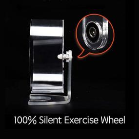 img 3 attached to 🐹 Silent Spinner Acrylic Hamster Exercise Wheel by Petzilla
