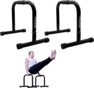 🏋️ enhance your workout with pullup & dip fitness parallettes: medium parallette bars for calisthenics, crossfit & gymnastics, handstand bars with wide handle & no wobbling логотип