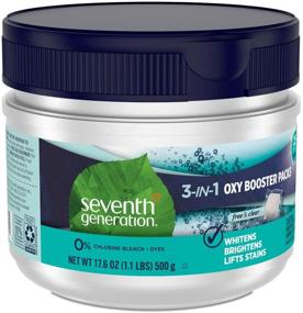 img 3 attached to Seventh Generation Free & Clear Laundry Stain Remover Oxy Booster Packs - 25 Count