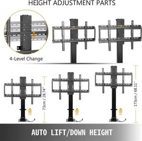 img 1 attached to 📺 VEVOR Motorized TV Lift - Fits 32-70 Inch TVs, Stroke Length of 40 Inches, Height Adjustable 28.74-68.11 Inches, Load Capacity of 154 Lbs, Manual Swivel L/R 30° - Includes Remote Control