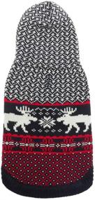 img 3 attached to 🐶 Stylish and Cozy: SCENEREAL Knitwear Dog Sweaters - Christmas Dog Sweater for a Warm and Festive Winter