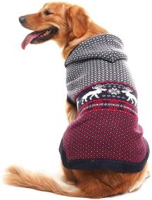 img 4 attached to 🐶 Stylish and Cozy: SCENEREAL Knitwear Dog Sweaters - Christmas Dog Sweater for a Warm and Festive Winter