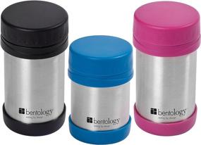 img 1 attached to Bentology Stainless Steel Vacuum Insulated Food Jar - 17 oz Pink - Large Lunch Jar: Safe and Spacious Container for Soup and more – No Phthalates, BPA, or PVC