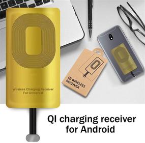 img 1 attached to QI Wireless Charging Receiver Type A - Compatible with Samsung Galaxy J7, J3, J6, S5 - LG V10, LG Stylo 2, 3, Plus - QI Wireless Adapter - Works with All Wireless Chargers (2pcs)