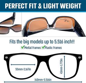 img 1 attached to 🕶️ Polarized Lens Fit Over Sunglasses