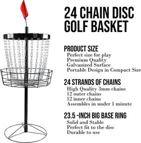 img 3 attached to Panther Digital LLC Chain Disc Golf Basket: Portable Metal Target for Flying Disc Golf