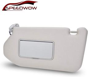 img 4 attached to 🚗 SPEEDWOW Солнцезащитный козырек с зеркалом и лампой для макияжа для Nissan Pathfinder/Infiniti QX60/JX35 (слева) - совместим с 2013-2018 - 96401-9PB0A