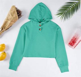 img 2 attached to GAMISOTE Hoodie Button Pullover Sweatshirt Outdoor Recreation and Hiking & Outdoor Recreation Clothing