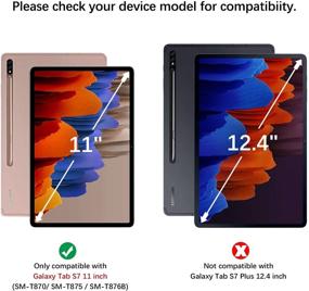 img 3 attached to 📱 BENTOBEN Galaxy Tab S7 11 Inch Case 2020 T870 T875 T876B, Sturdy 3-in-1 Shockproof Kickstand Hybrid Protective Case for Samsung Galaxy Tab S7 11" 2020 Model SM-T870/T875 - Black