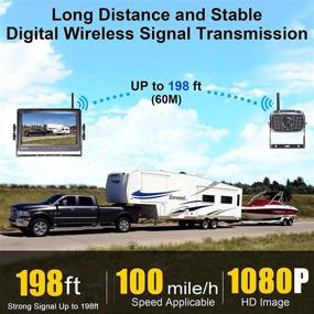 img 3 attached to 📷 AMTIFO A8 HD 1080P Wireless Backup Camera with Bluetooth Rear View System for RV and Trailer - 7 Inch DVR Monitor, DIY Adapter Compatible with Pre-Wired Furrion RV