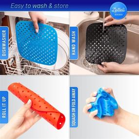 img 1 attached to 🍟 Lotteli Reusable Silicone Air Fryer Liners 3 Pack with Bonus Air Fryer Magnet Cheat Sheet - Easy to Clean Non Stick AirFryer Accessories - Parchment Paper Replacement - 8.5" Square