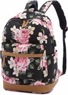 🎒 stylish lmeison floral backpack bookbags with usb charging port for 15.6" laptop logo