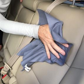 img 1 attached to 🚗 4-Pack CarKleen Microfiber Finishing Towels - Sonic Cut Edges - Streak-Free Cleaning - for Glass, Chrome, Fine Finishes - Interior & Exterior - Suede Feel Detailing Cloths - 16" x 16