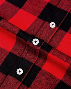 img 2 attached to Siliteelon Plaid Flannel Shirt 👕 - Stylish Button-Down for Toddler Boys