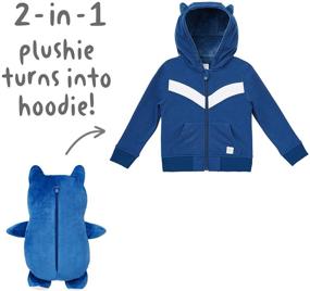 img 2 attached to 🐻 Adorable Cubcoats Transforming Sweater: Character Plushie for Boys' Fashionable Comfort