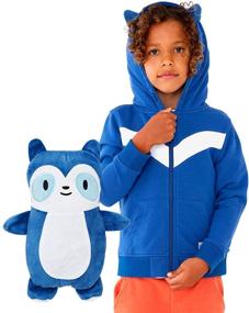 img 4 attached to 🐻 Adorable Cubcoats Transforming Sweater: Character Plushie for Boys' Fashionable Comfort