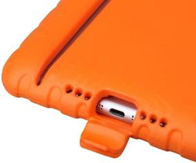 img 2 attached to 🧡 Ultra-Durable TREL iPad Mini Case: Shockproof Convertible Cover with Handle Stand for Apple iPad Mini 3 / Mini 2 / Mini 1 (Orange)