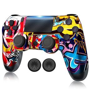 img 4 attached to RIIKUNTEK Wireless Controller: PS4/Pro/Slim/PC/Android/IOS 13 Compatible, Dual Vibration, Touch Pad, Bluetooth, Stereo Headset Jack, Six Axis Motion Control, Rechargeable - Orange