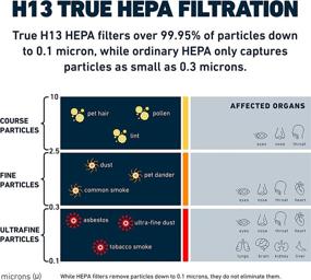 img 1 attached to 🌬️ HATHASPACE HSP002 Умный фильтр для очистителя воздуха True HEPA 2.0 - Сертифицированный H13 True HEPA
