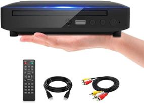 img 4 attached to 📀 Compact Region Free DVD Player for TV - HD 1080P, HDMI/AV, USB Input, Remote Control - Supports PAL/NTSC System