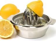 🍋 vanleonet stainless steel citrus juicer manual hand squeezer lemon orange lime press fruit juicer with bowl strainer logo