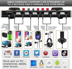 img 1 attached to Окончательный набор для подкастов "Ultimate Podcast Microphone Sound Card Kit": полный комплект оборудования студийного конденсатора для качественных трансляций, игр, записи, пения, Tiktok, YouTube.