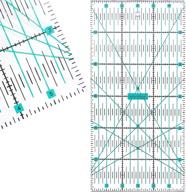 📏 affordable quilting ruler 6" x 12" inch: clear and accurate hd design by vallenwood - ideal for quilt's sewing template rotary cutter logo