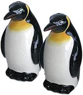 🐧 puckator sp38 penguin salt and pepper set: cute and compact seasoning shakers, 7.5 x 3.5 x 9cm логотип