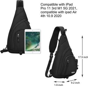 img 2 attached to MOSISO Backpack Daypack Crossbody Shoulder Outdoor Recreation for Camping & Hiking