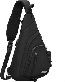 img 4 attached to MOSISO Backpack Daypack Crossbody Shoulder Outdoor Recreation for Camping & Hiking