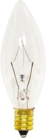 img 1 attached to Satco S3346 120V Candelabra Base 25-Watt B8 Light Bulb – Clear Glow for Elegant Lighting