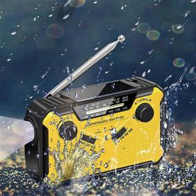 img 2 attached to 📻 NOSSER Emergency Weather Radio: Solar Hand Crank Portable AM/FM/NOAA Alert with SOS Alarm, Flashlight, Reading Lamp, and Cellphone Charger85219