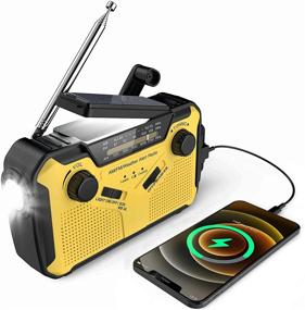 img 4 attached to 📻 NOSSER Emergency Weather Radio: Solar Hand Crank Portable AM/FM/NOAA Alert with SOS Alarm, Flashlight, Reading Lamp, and Cellphone Charger85219