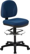 lorell millenia multi task stool in blue: versatile and comfortable logo